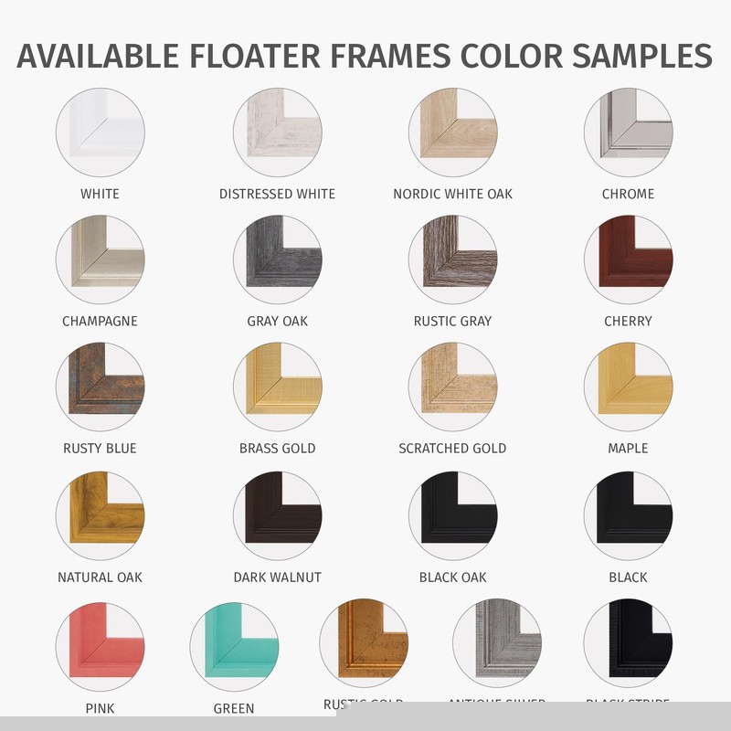 Floater Frame 16x20 for 3/4 0.75 inch Deep Canvas Paintings/Canvas Prints/Woo... gallery
