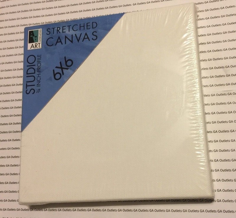 NEW Art Alternatives 6 x 6 inch Stretched Studio Canvas 3/4 inch Profile AA5520