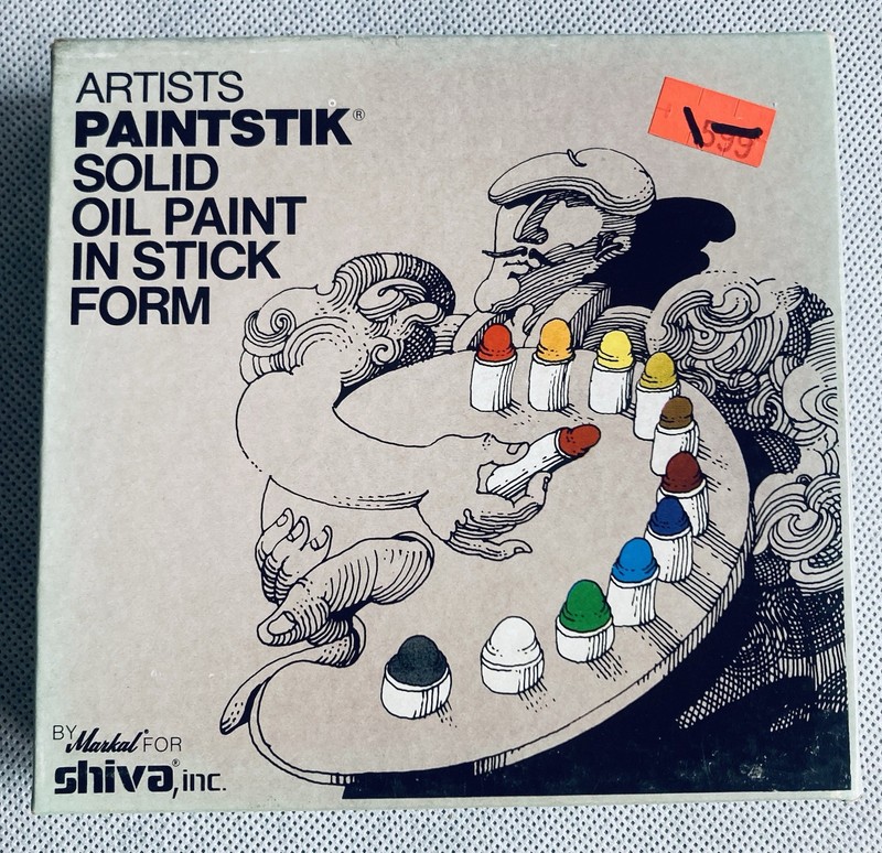 Vtg Shiva Markal Artists Paintstik Solid Oil Paint 6 Sticks Quilting Set Unused