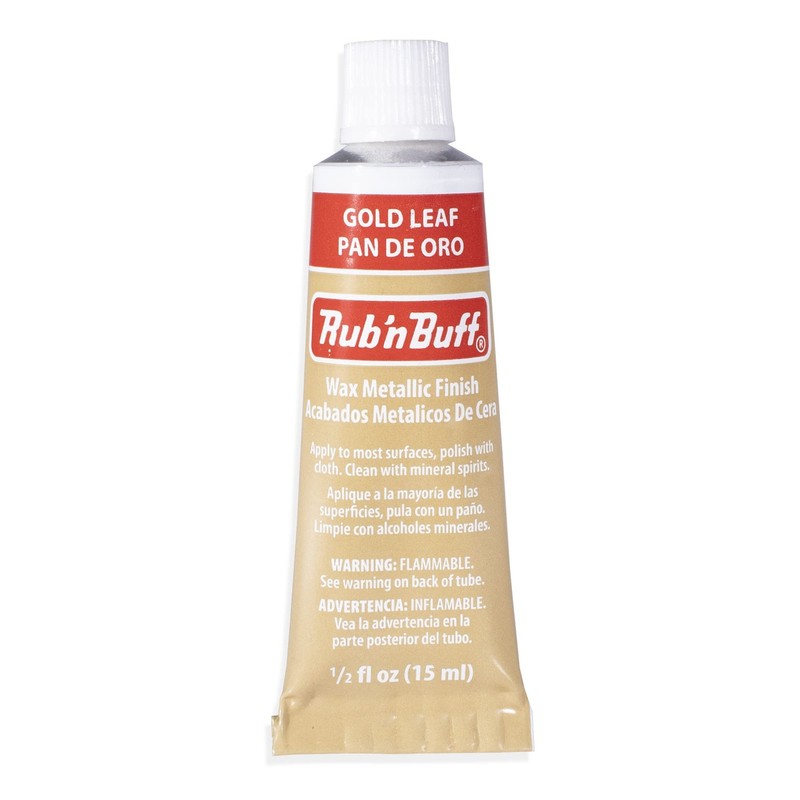 AMACO Rub n Buff Wax Metallic Finish - n 0.5 Fl Oz (Pack of 1), Gold Leaf