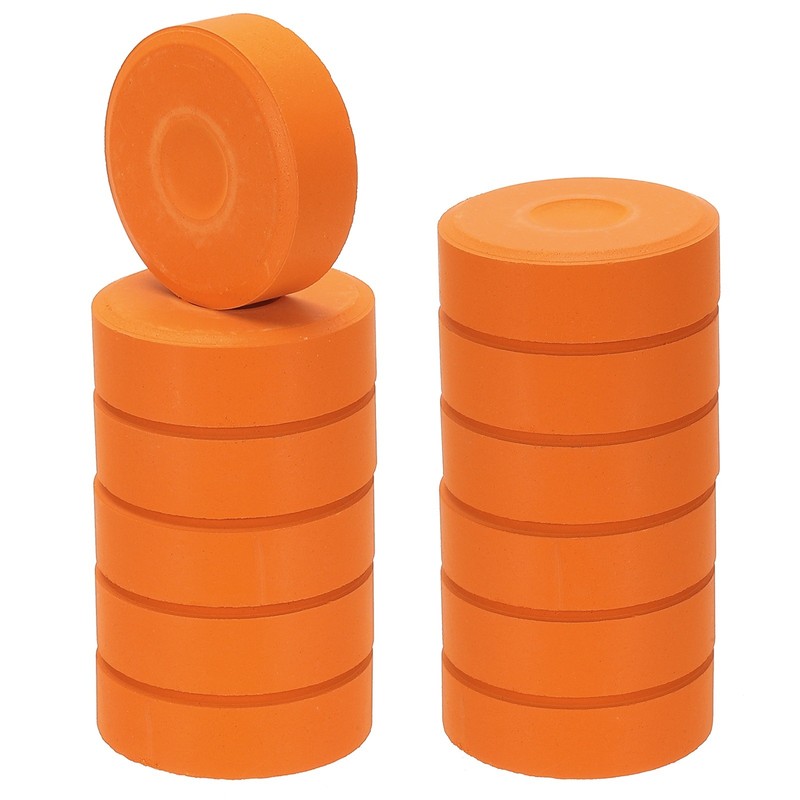 12pcs Washable Tempera, 2.3″x0.7″ for Large Tempera Pills, Orange
