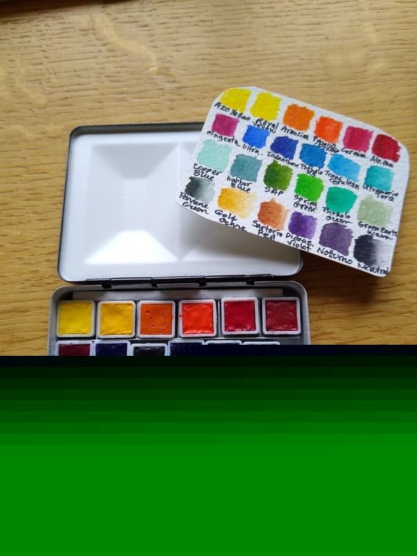 A. Gallo Watercolors in Fome pocket palette