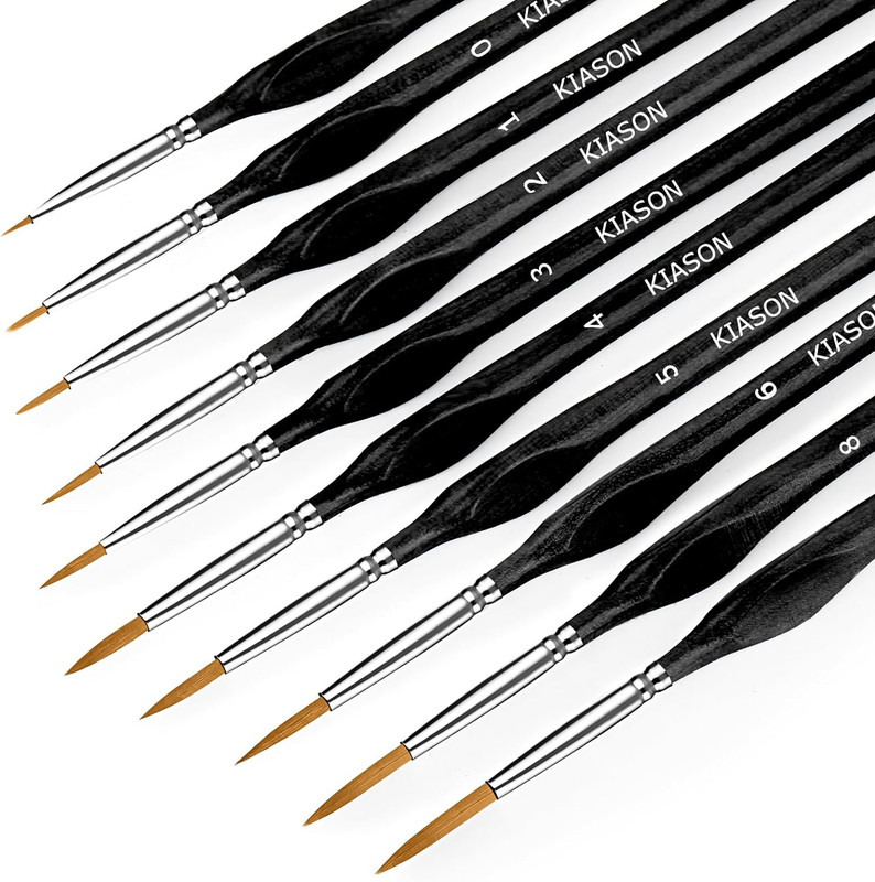 10PC Miniature Paint Brush for Fine Detailing,Small Painting Brushes Set for Art