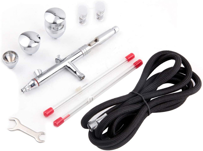 Timbertech Multi-Purpose Airbrush Set, AG-183K Dual-Action Gravity Feed Airbrush
