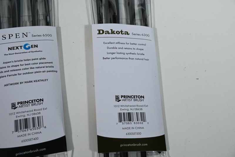 Princeton Aspen and Dako Long Handle Oil Acrylic Synthetic Paint Brushes Washer gallery