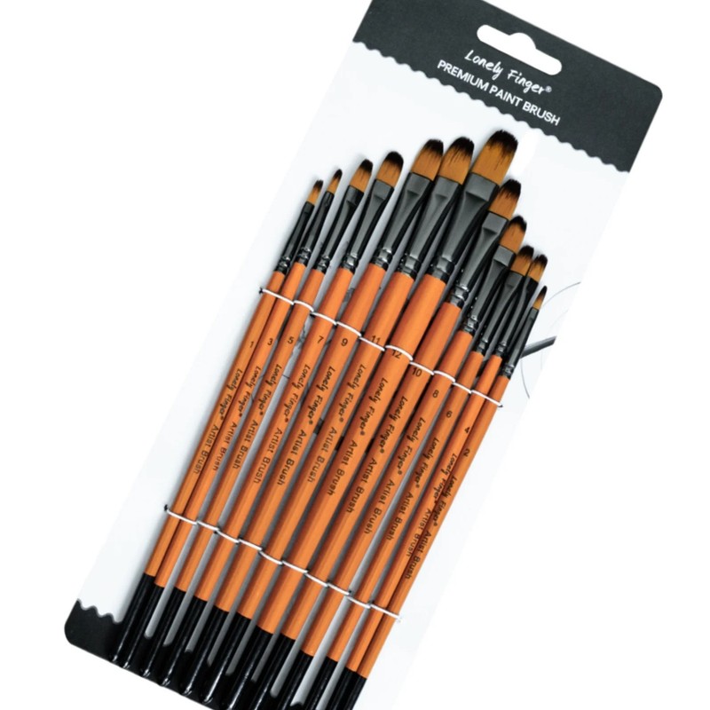 48 Pcs Artist Paint Brushes Set Art Acrylic Oil Watercolour Painting Craft Model