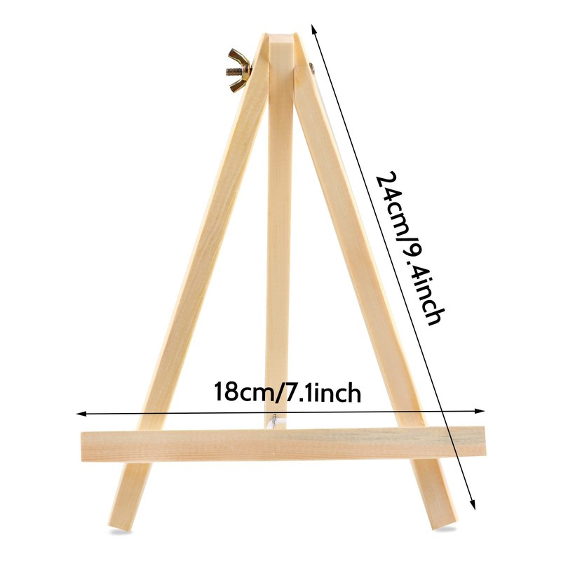 12PCS Wood Easels, 9 Inches Tabletop Easels, Art Craft Painting Easel Stand f... gallery