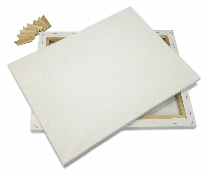Eight 16×20″ Artist Canvases – Pre-Stretched Cotton Duck Double Acrylic Gesso