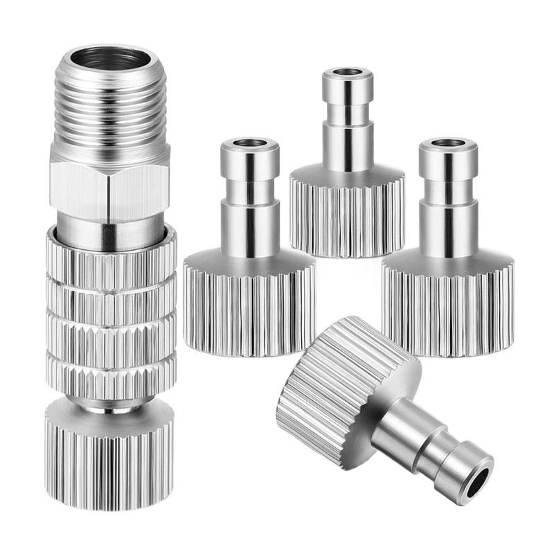 1/8inch Female and Male Coupling Disconnect Adapter Kit Male Fitting Parts