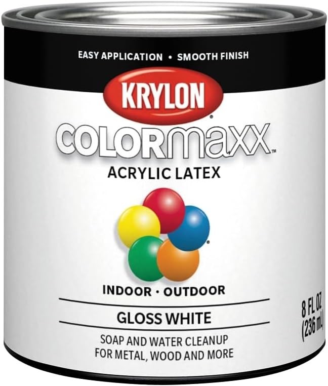 Krylon K05612007 COLORmaxx Acrylic Latex Brush On Paint for Indoor