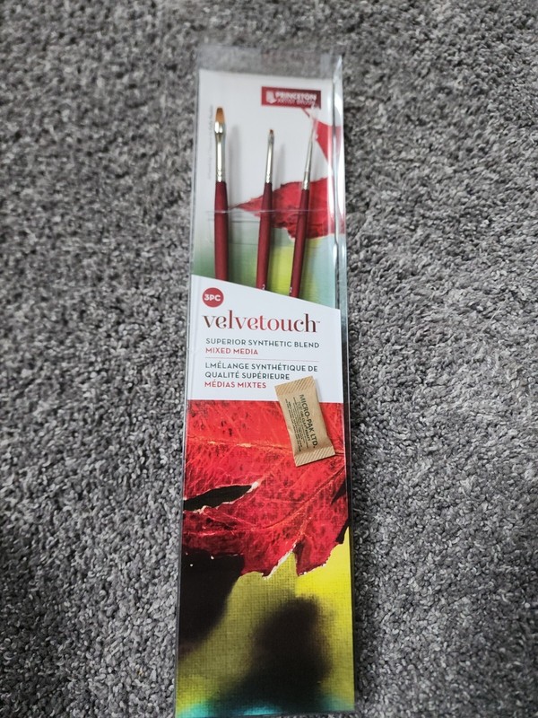 Princeton VelvetTouch Superior Synthetic Blend Brush For Mixed Media