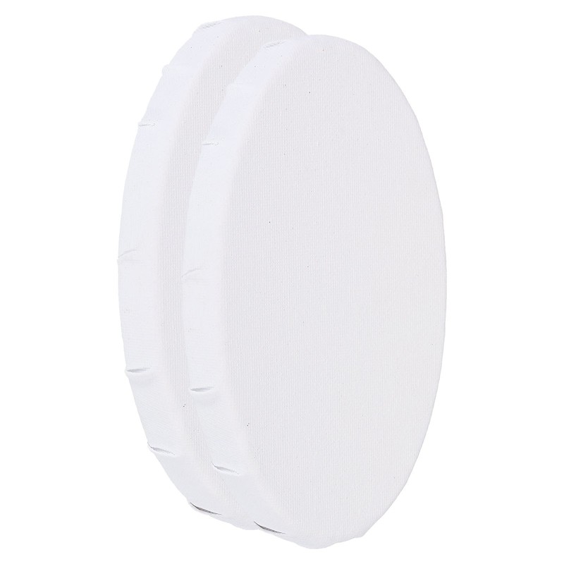 Painting Canvas Panels, 2 Pack 4×6 Inch Oval Blank Art Board, White