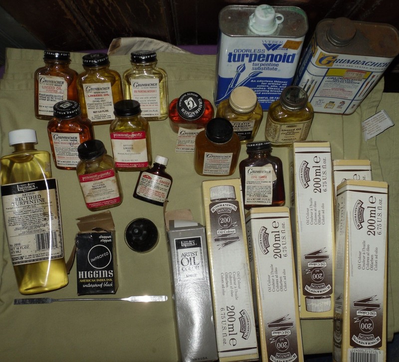 Vintage Grumbacher, Permanent Pigments, Weber, Higgins, Oil Painting gallery