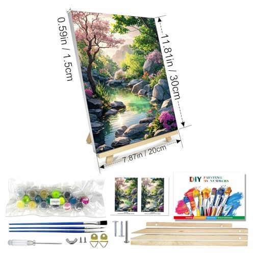 Paint by Numbers Kit for Adults with Frame Paint by Number Canvas, Landscape gallery
