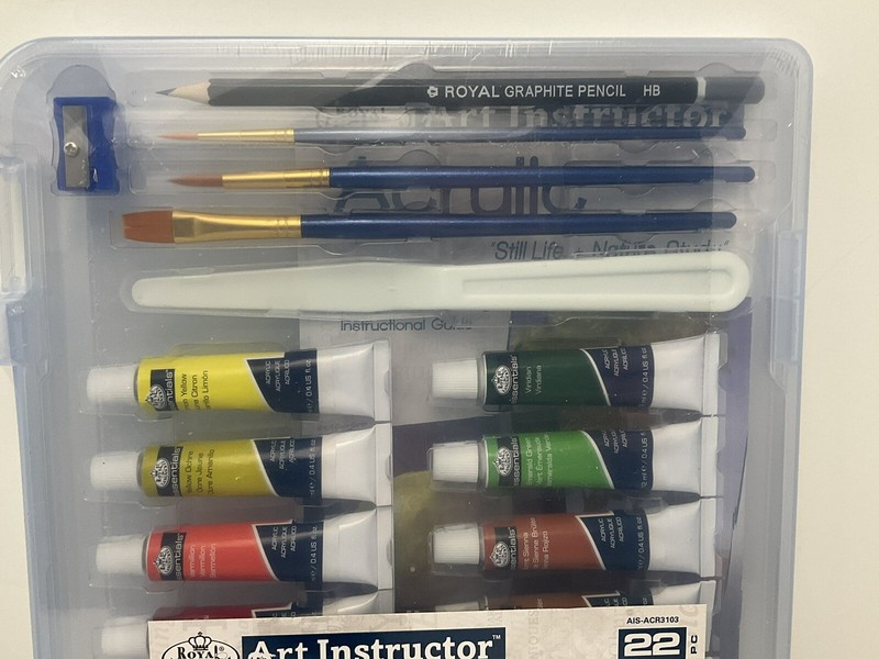 Royal & Langnickel Acrylic Art Set 22 Pieces in Case NEW gallery