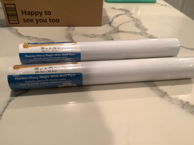 Paper Rolls 18 Inch Easel White Pack of 2 each 18" x 75 feet long Melissa & Doug