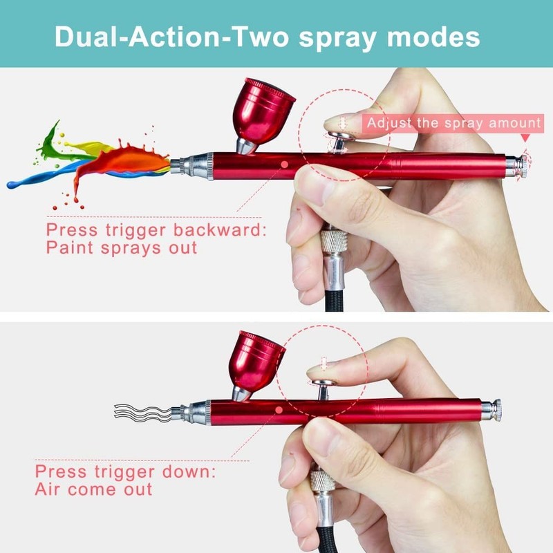 Air Brush Spray Gun for Car Paint Decorating Crafts Nail Art Makeup 0.3mm gallery