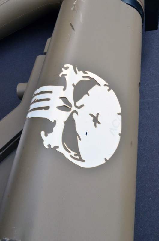 2PACK Camouflage EasyPeel Spray Paint Cerakote Camo Gun Stencils PUNISHER SKULLS gallery