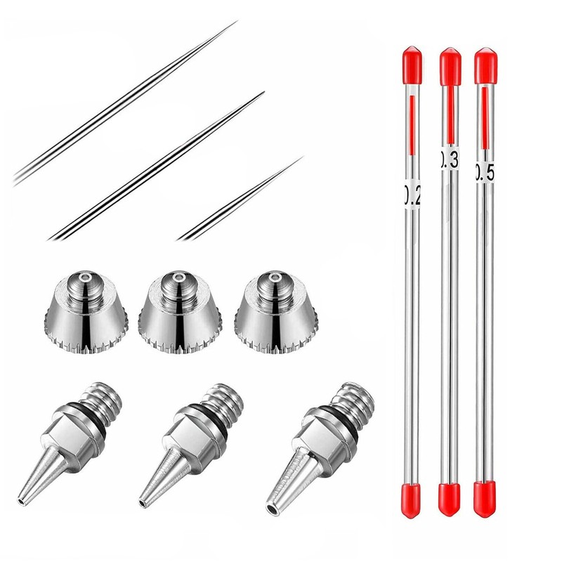 For Airbrushes Spray Gun 0.2/0.3/0.5mm Airbrush Nozzle Needle Replacement Parts gallery