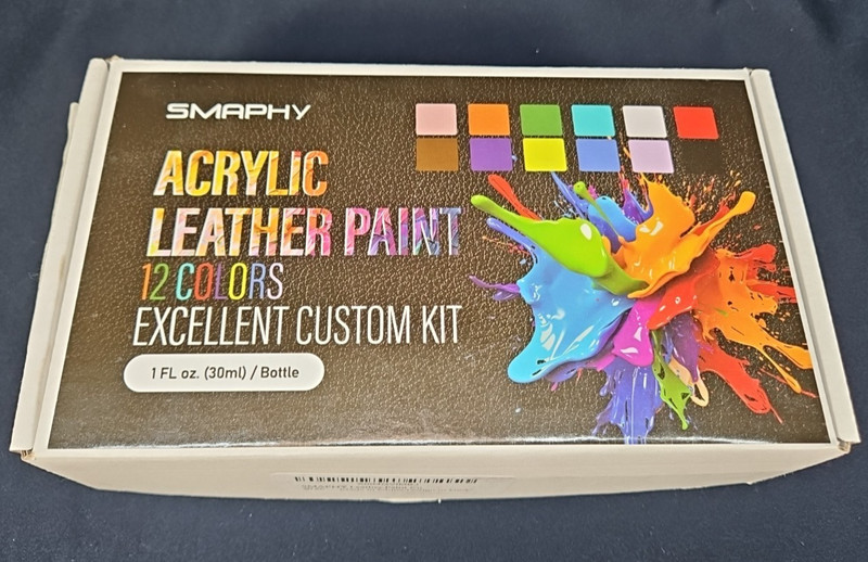 Acrylic Leather Paint (12 colors), Flexible & Durable Shoe Paint 6 brushes NIOB gallery