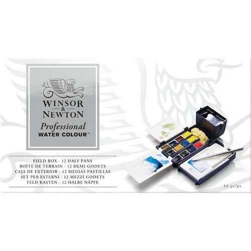 WINSOR & NEWTON Professional Watercolours – Half Pans – Field Box