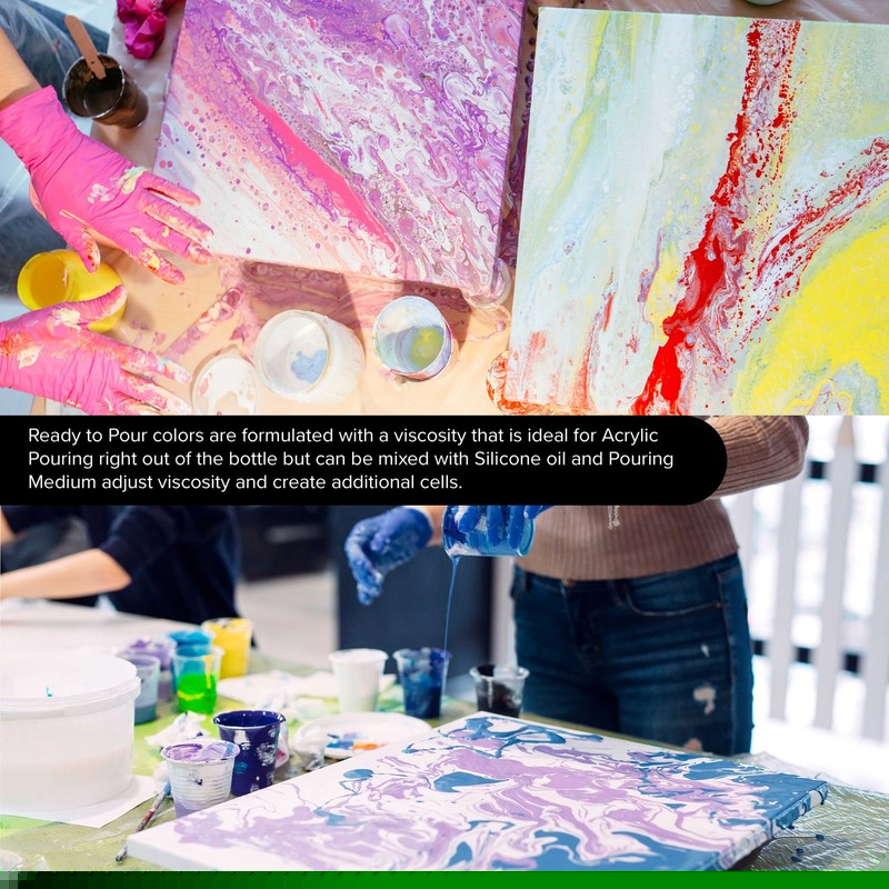 Pouring Masters Neon Streak Pink 64-Ounce Water-Based Acrylic Pouring Paint gallery