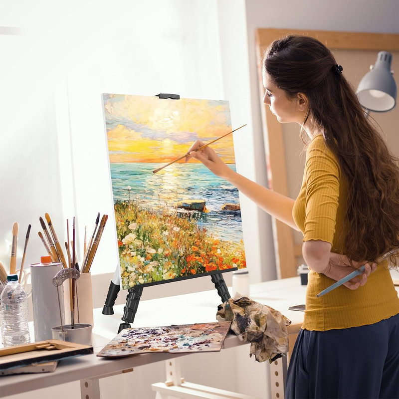 Art Easel Stand for Painting or Sign, Portable Adjustable 66 Inches Display Trip gallery