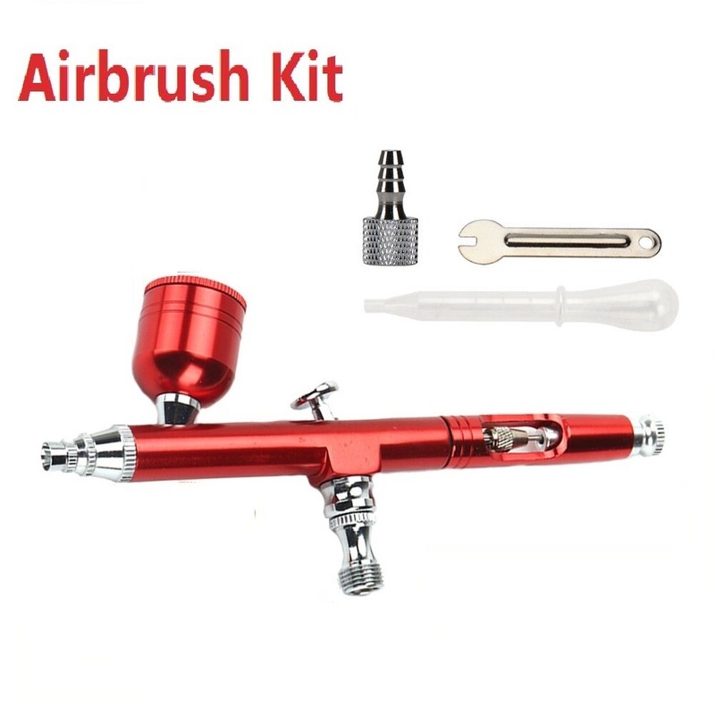 Airbrush Set 0.3mm Nozzle DA Air Brush Spray Gun For Paint Art Tattoo Nail Cake