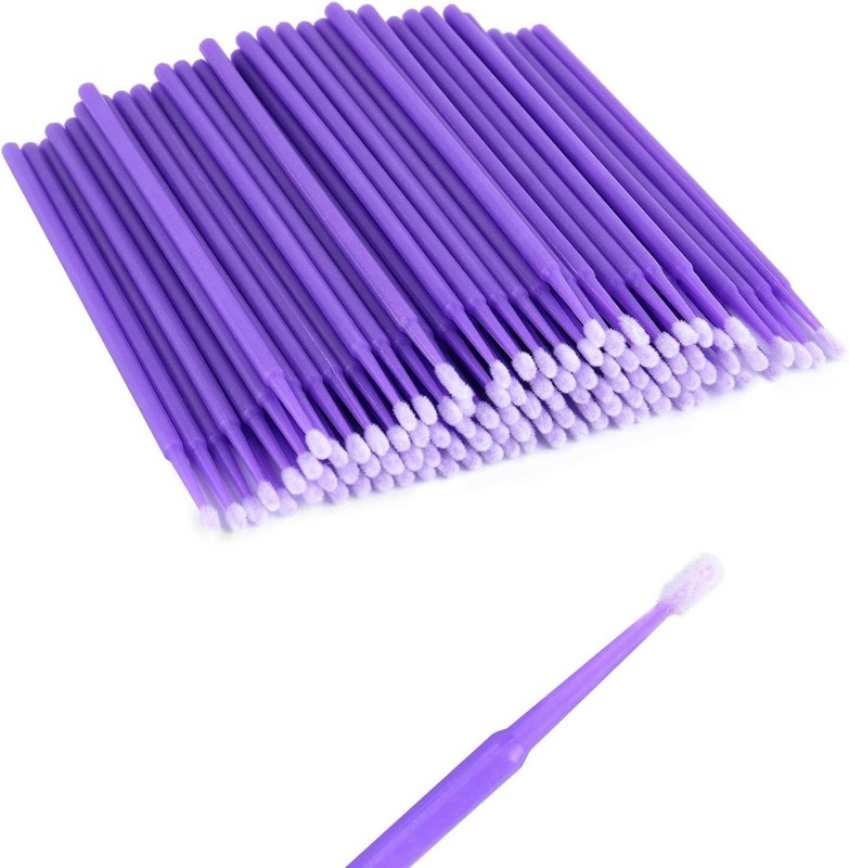 100pcs Car Touch Up Paint Brushessingle-use Micro Brushes for Refinishing Car D