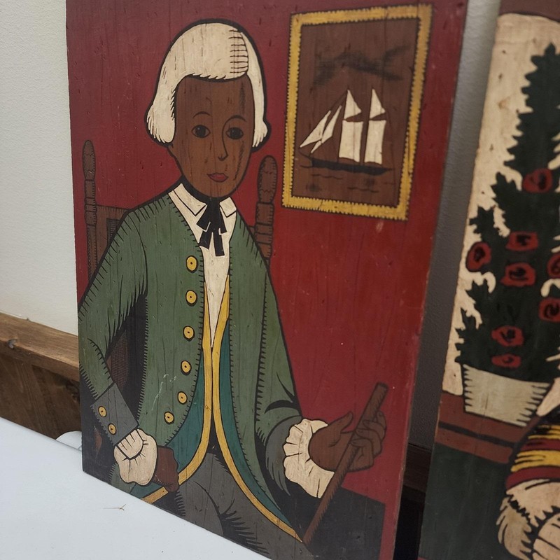 African American Folk Art - Paint By Numbers Set- 1960s- MCM- Vintage gallery