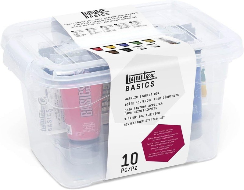 Liquitex BASICS Acrylic Paint Set, 9 x 75ml 1 Count (Pack of 1), Assorted