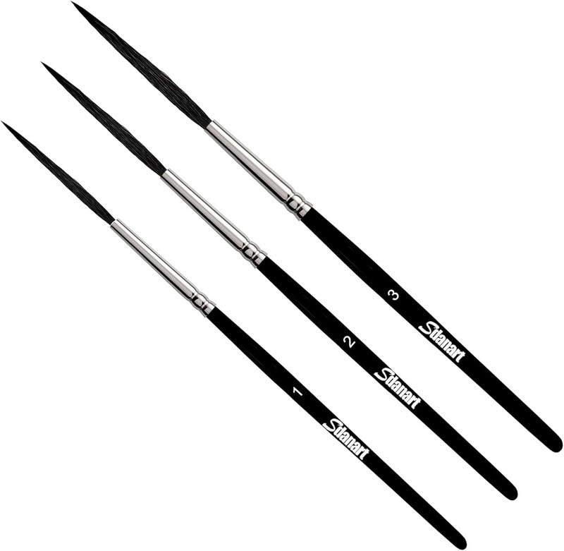 Scroll Pinstriping Brush 3 PCS High Performance Script Pinstripe Brushes Made