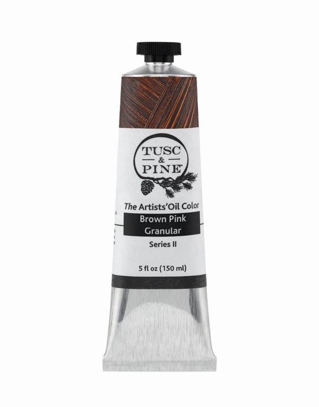 Tusc & Pine Brown Pink Granular 5 Oz 150ml Artist Oil Color Paint Supplies