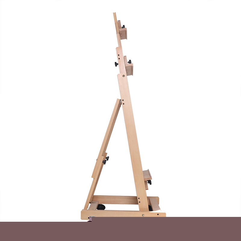 56 to 91" Adjustable Large Movable Artist Studio Easel Wooden Art Stand H-Frame gallery