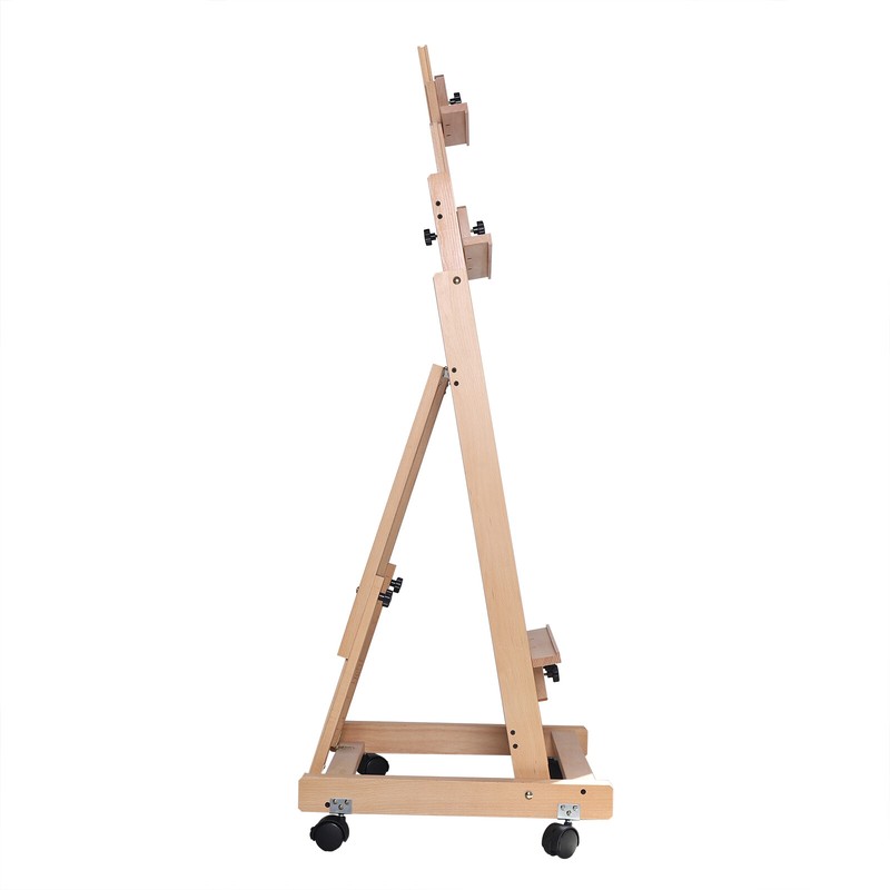 Adjustable H-Frame Studio Artist Easel Red Beech Wood Painting Art Easel Stand gallery