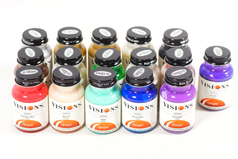 Testors Visions Airpaint Airbrush Colors Lot 16 Bottles 2oz Model Craft Reduced gallery