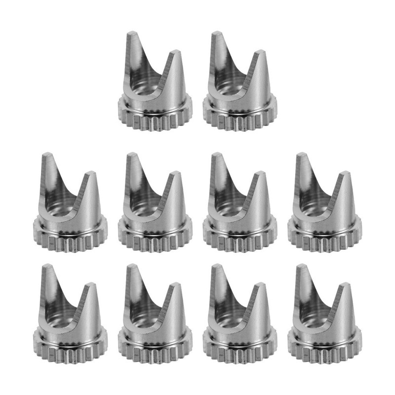 10 Pcs Spray Paint Gun Airbrush Cap Needle Nozzle Protection Cover