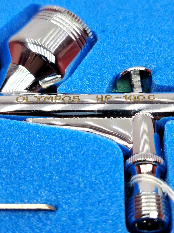 Olympos HP-100C Airbrush NOS 0.3mm Made in Japan New in Box FedEx RARE gallery