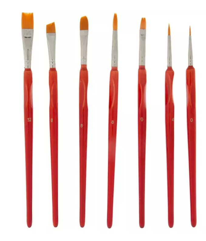 Hobby Paint Brushes – 7 Piece Set