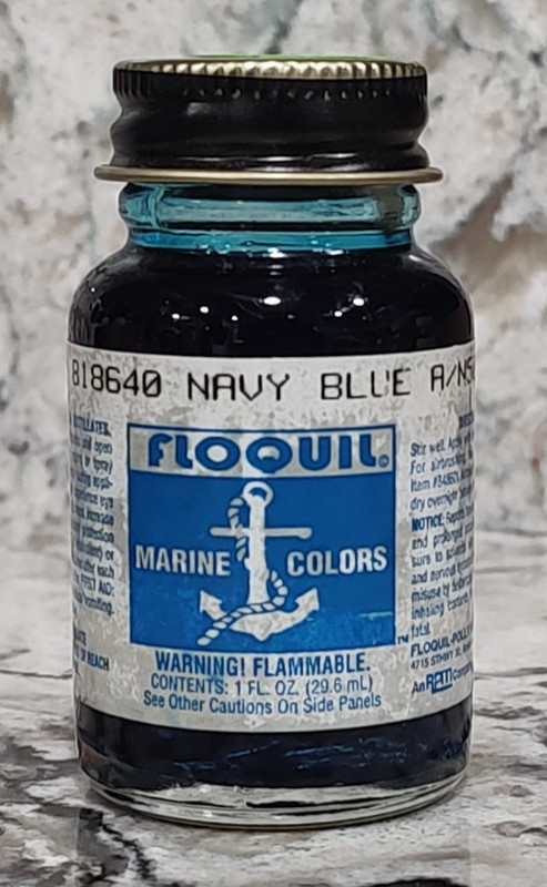 FLOQUIL MARINE COLORS MODEL PAINT – 1oz 1 oz OUNCE – NAVY BLUE