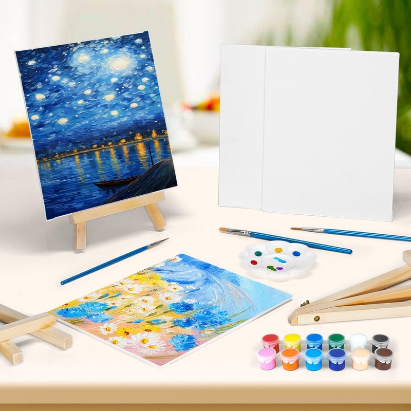 16 Pack 8 * 10In Canvas Boards for Painting, Art 8'' * 10'', 12 gallery