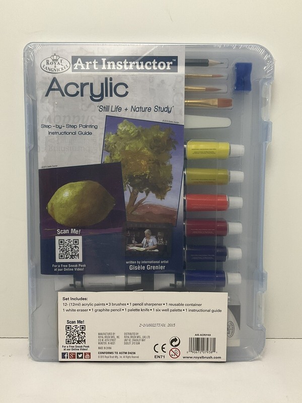 Royal & Langnickel Acrylic Art Set 22 Pieces in Case NEW gallery