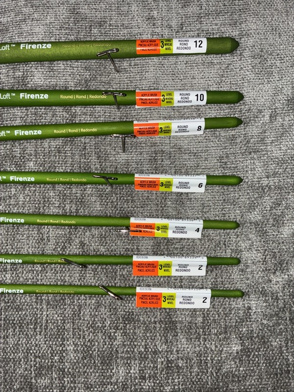 Set of 7 Artist's Loft Firenze Set of Paint Brushes, Level 3, Acrylic, Oil NEW gallery