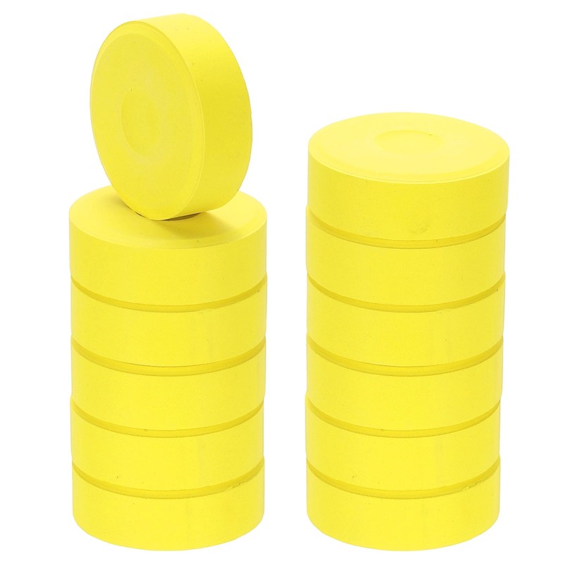 12 Pcs Washable Tempera, 2.3″x0.7″ Large Tempera Paint Cakes, Bright Yellow