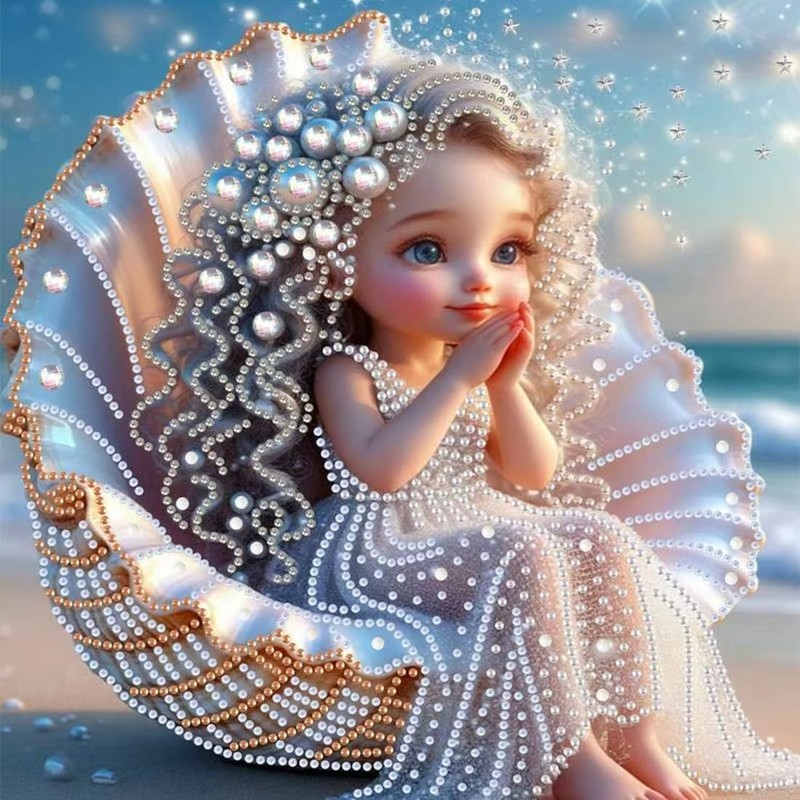5D Diamond Painting Kits for Adults,Special Shape Diamond Art Kits for Shell….