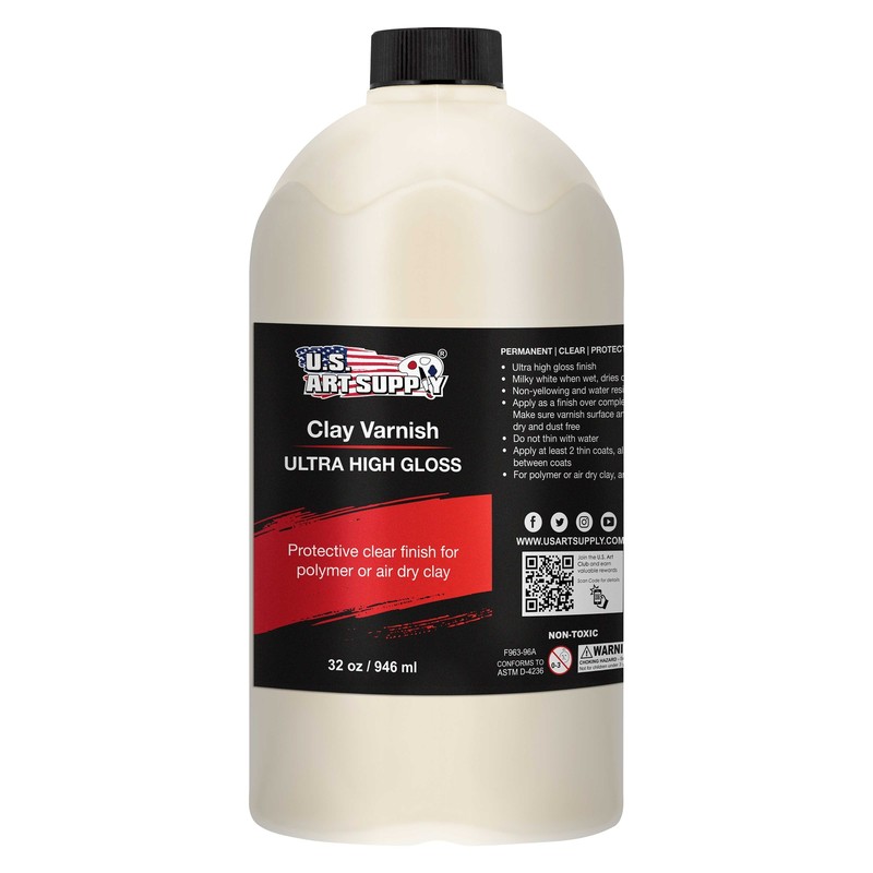 U.S. Art Supply Ultra High Gloss Varnish – 32 Ounce