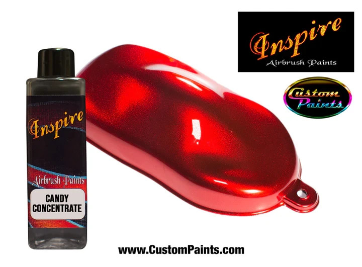 Inspire Candy CONCENTRATE Red 4oz (SOLVENT), CUSTOM PAINT, ARTIST, Low Rider