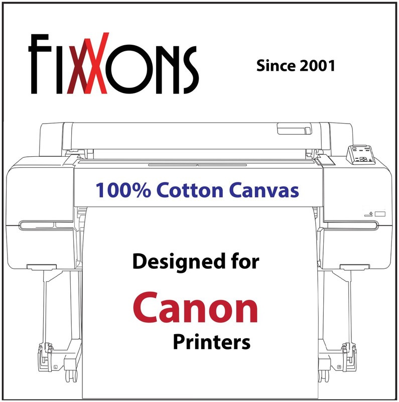 Ultra Premium 100% Cotton Inkjet Canvas Satin For Canon 36" x 40' Roll gallery