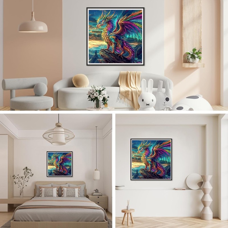 Dragon Diamond Painting Kits for Adults, Dragon Diamond Art Kits for Beginners, gallery