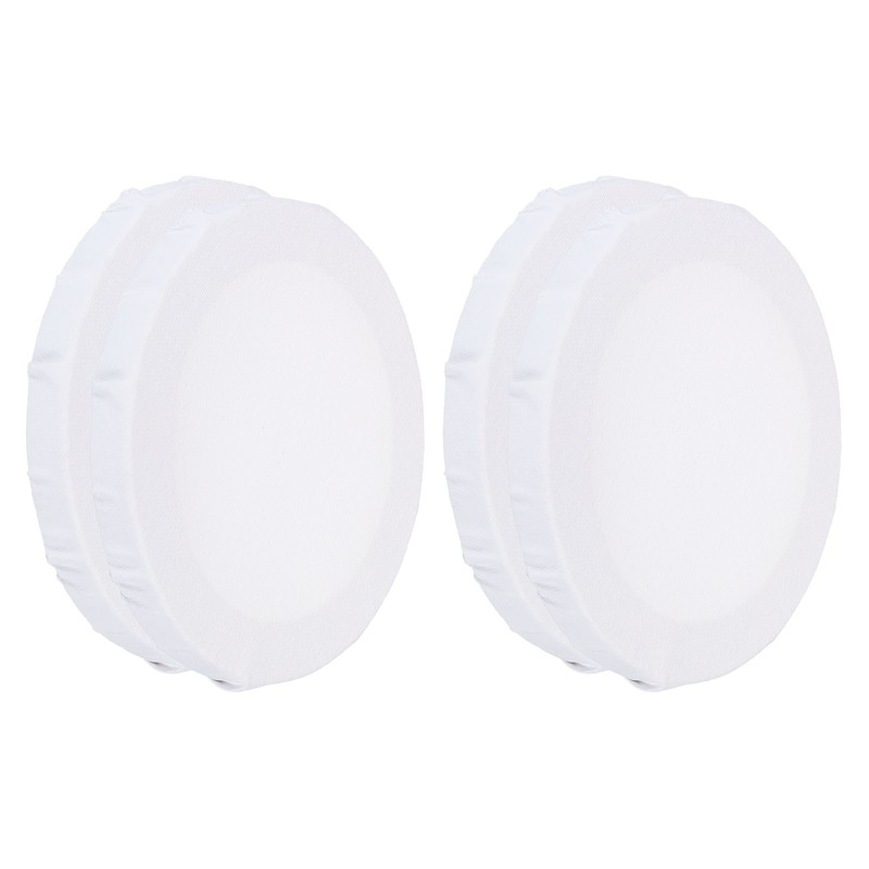 4 x Painting Canvas Panels 6×6 Inch Round Blank Art Board White